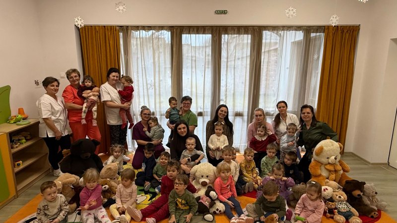 Vidám Mackó-nap a Napsugár Bölcsődében