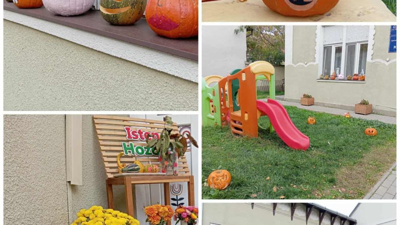 Tökmagavató a Kinizsi utcai Református Napköziben